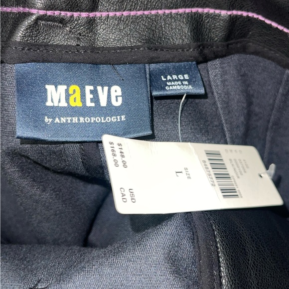 Anthropologie Maeve | NWT! The Colette Faux Leather Maxi Skirt Size: Large - Picture 3 of 5